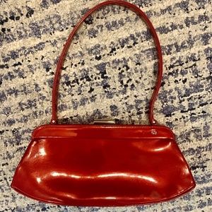 Escada Vintage Red Patent Leather Bag